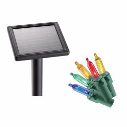 Home Accents Holiday 36 in. x 48 in. 50-Light Solar LED Multi-Color Net Light Set thumbnail 2
