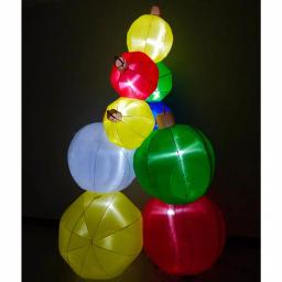 Fraser Hill Farm 8 ft. Pre-Lit Ornament Balls Christmas Inflatable thumbnail 1