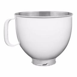 KitchenAid 5 Qt. Stainless Steel Mixing Bowl with Colorfast White Finish for Tilt-Head Stand Mixers thumbnail 1