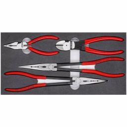 KNIPEX 4-Piece Automotive Pliers Set with Organized Foam Tray thumbnail 1