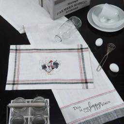 Kay Dee Farmers Market Embroidered Multicolor Rooster Placemats, Set of 4 thumbnail 3