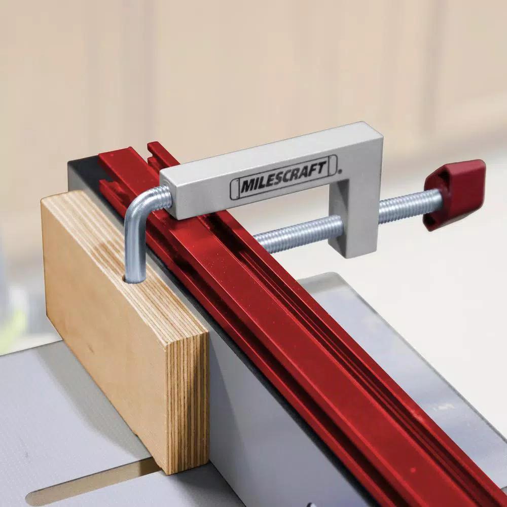 Milescraft Universal Fence Clamps (2-Pack) - Aluminum and Steel Auxiliary Fence Clamps