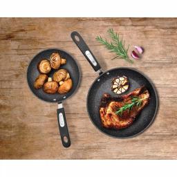 Starfrit The Rock 2-Piece Aluminum Nonstick Frying Pan Set, Black thumbnail 3