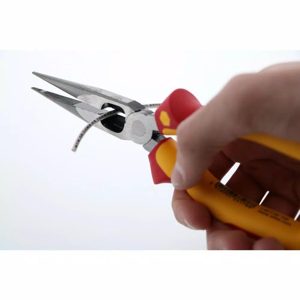 Unbranded Wiha Insulated Industrial Long Nose Pliers, 1000V AC Rated