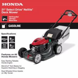 Honda HRX217VKA 21 in. NeXite Self-Propelled Gas Walk Behind Mower with GCV200 Engine thumbnail 3