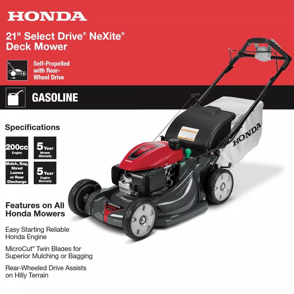 Honda HRX217VKA 21 in. NeXite Self-Propelled Gas Walk Behind Mower with GCV200 Engine