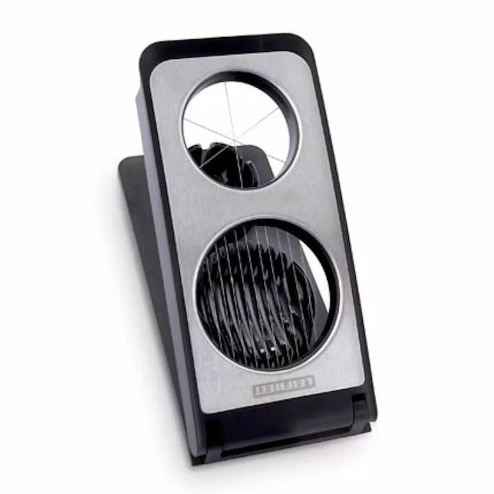 HOUSEHOLD ESSENTIALS Leifheit 3-in-1 Stainless Steel Egg Slicer - Wedges, Round, and Oval Slices