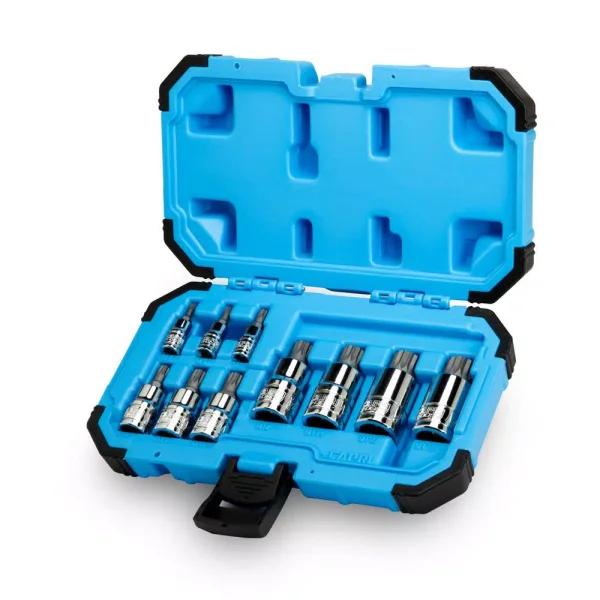 Capri Tools Stubby XZN Triple Square Bit Socket Set, 10-Piece Metric