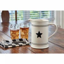 Park Designs Levingston Country Star 72 oz. Stoneware Ceramic Pitcher thumbnail 3