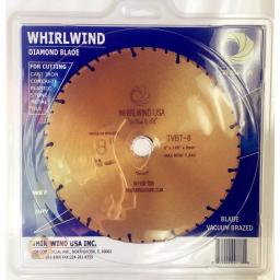 Whirlwind USA 8 in. 52-Teeth Segmented Diamond Blade for Metal and Plastic Cutting thumbnail 3
