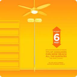 Swiffer Super Extender Duster Kit with Heavy-Duty Refills - 6 ft. Reach thumbnail 7