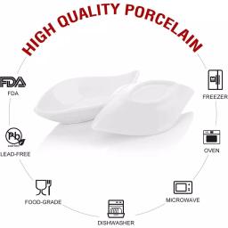 MALACASA 4.75-Inch White Porcelain Ramekins Set of 12 - Versatile Ceramic Souffle and Dipping Dishes thumbnail 3