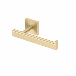 Gatco Elevate Euro Single Post Toilet Paper Holder, Brushed Brass thumbnail 1