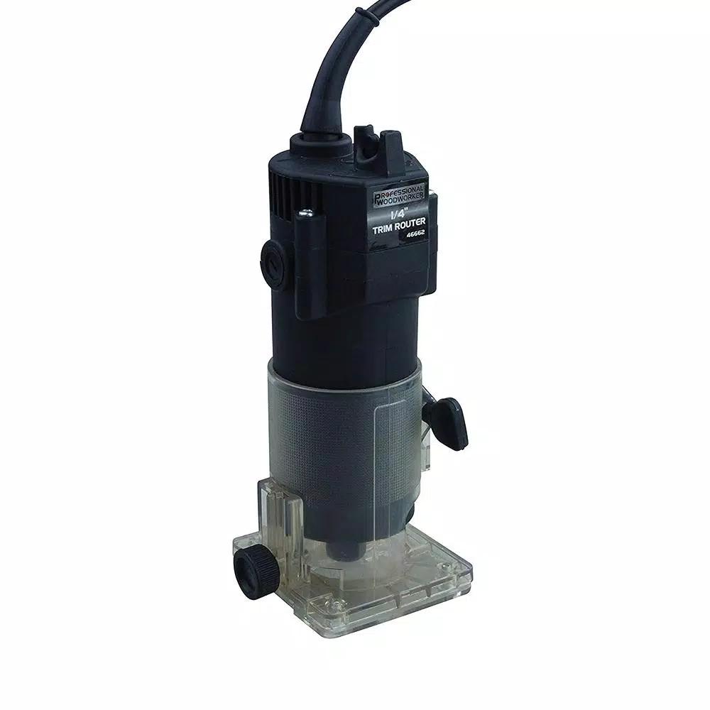 Professional Woodworker 1/4 in. Laminate Trimmer, 2.4-Amp, 350-Watt Corded Router
