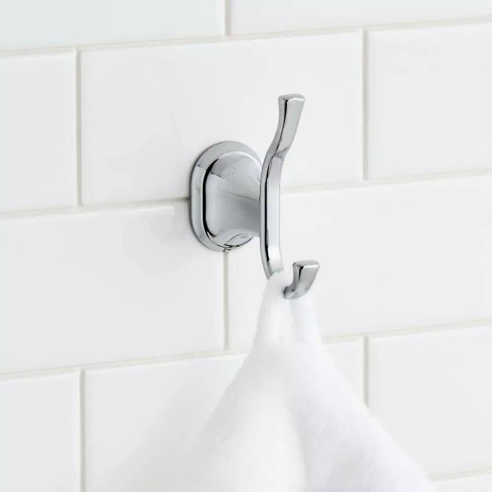 Glacier Bay Treyburn Double Robe Hook in Chrome