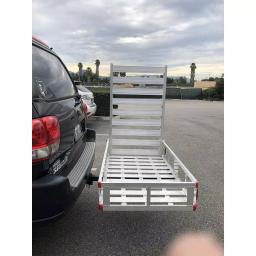 MaxxHaul 80779 Aluminum Hitch Mount Cargo Carrier with 47" Ramp, 500 lb Capacity, 2 in. Receiver thumbnail 2