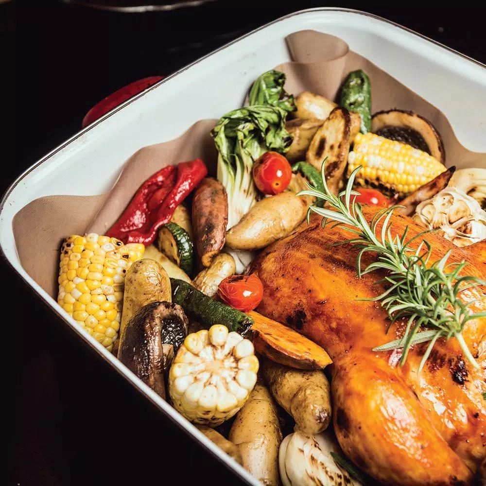 Unbranded 1UNSTICK Reusable Non-Stick Roasting & Baking Sheet, 15 x 19 inch Fiberglass Mat