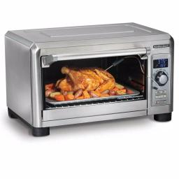 Hamilton Beach Professional 1500W Digital Toaster Oven with Temperature Probe, 6-Slice, Stainless Steel thumbnail 4