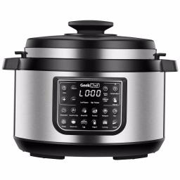 Boyel Living Geek Chef 8 Qt. Stainless Steel 12-in-1 Programmable Electric Pressure Cooker with Oval Non-Stick Pot thumbnail 1