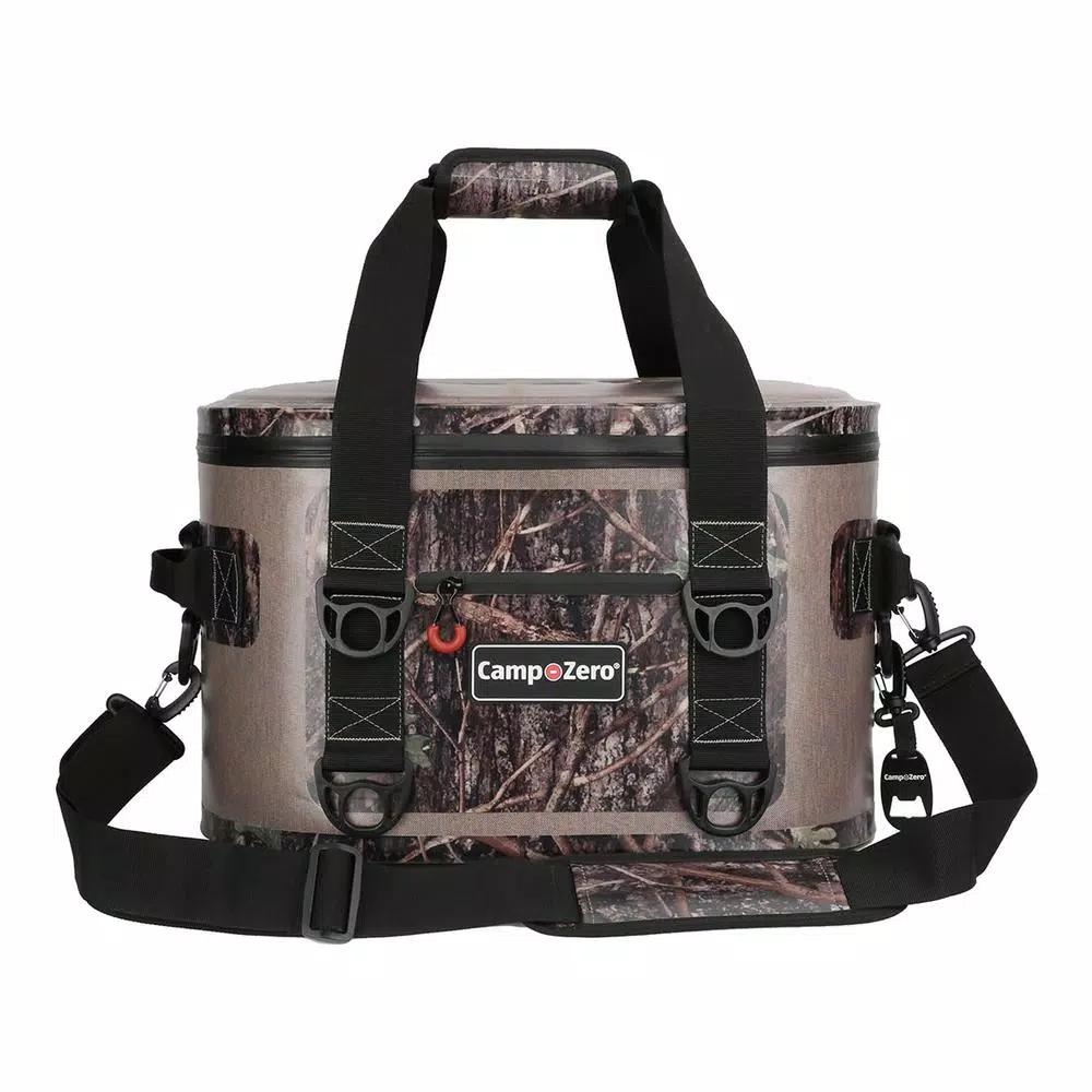 Camp-Zero 17.6 Qt. Soft Cooler, 30-Can Capacity, Beige and Camo