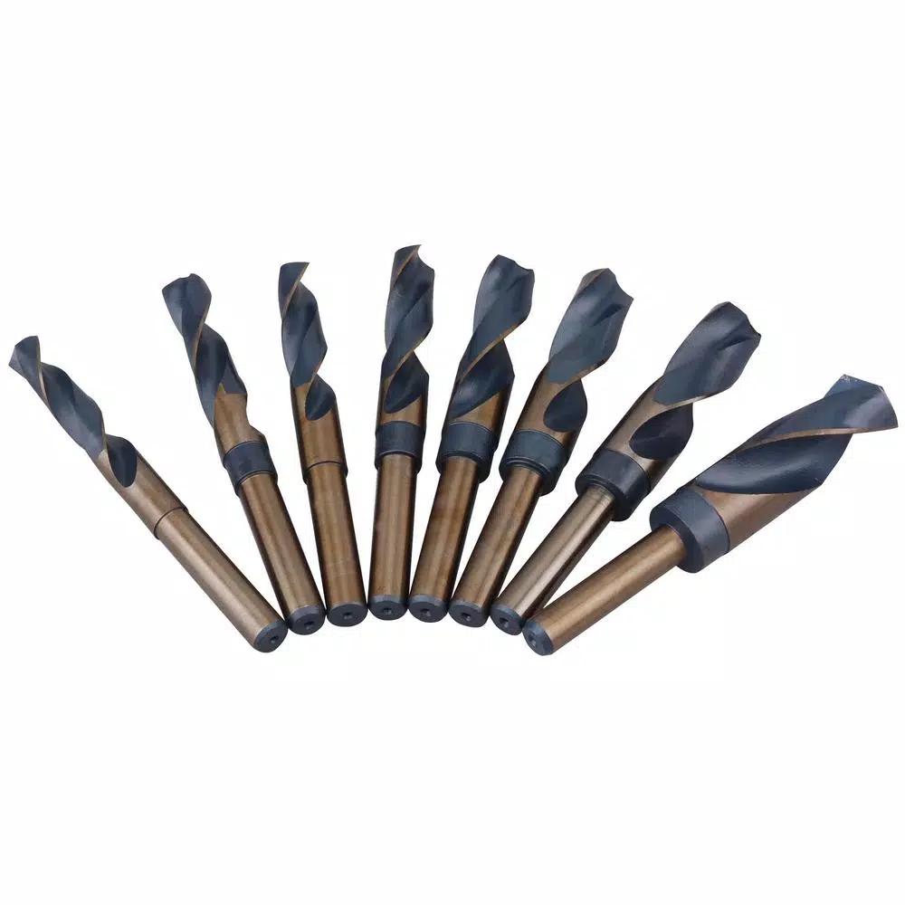 SPEEDWAY 8-Piece Jumbo Silver and Deming Drill Bit Set with 1/2 in. Shank