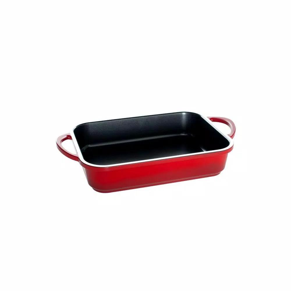 Nordic Ware Pro Cast Traditions 9 x 13 in. Rectangular Aluminum Baker, Cranberry Red