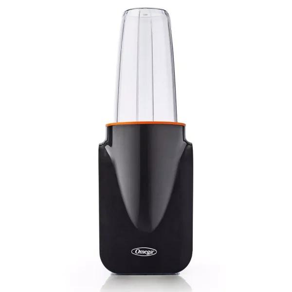 Omega Deluxe MeGo 1000W Personal Blender, 32 oz. Black Single Speed Nutritious Smoothie Maker