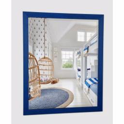 Alpine Art & Mirror Harbour Weathered Blue Beveled Glass Accent Mirror, 33 x 33 in. thumbnail 4