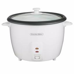 Proctor Silex 30-Cup White Rice Cooker with Steaming Basket and Keep Warm Function thumbnail 1