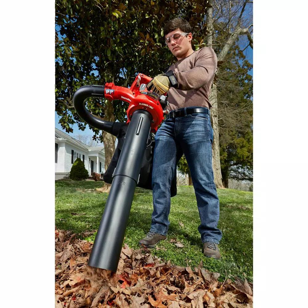 Homelite 26cc Gas Handheld Blower and Vacuum, 150 MPH, 400 CFM, Reconditioned