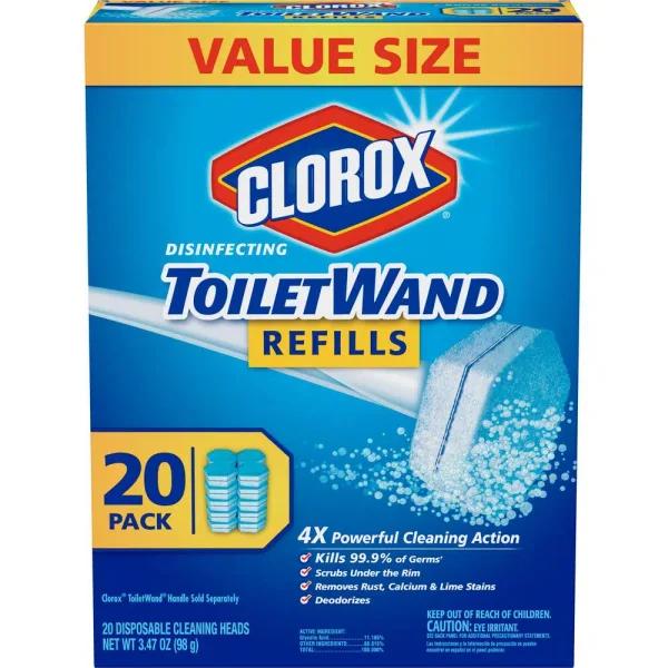 Clorox ToiletWand Disinfecting Toilet Bowl Cleaner Refill Pads, 20-Count