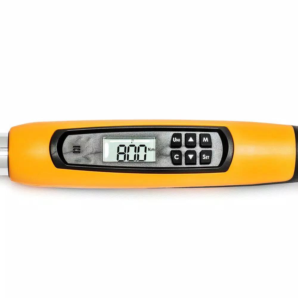 GearWrench 1/2 in. Flex Head Electronic Torque Wrench with Angle, 25-250 ft./lbs.