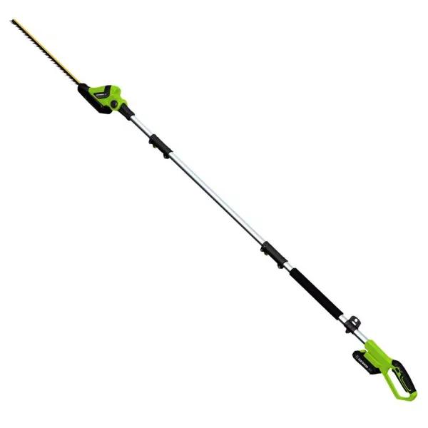 Earthwise 20V Cordless Pole Hedge Trimmer, 20 in. Blade, 2 Ah Battery and Charger Included