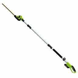 Earthwise 20V Cordless Pole Hedge Trimmer, 20 in. Blade, 2 Ah Battery and Charger Included thumbnail 1