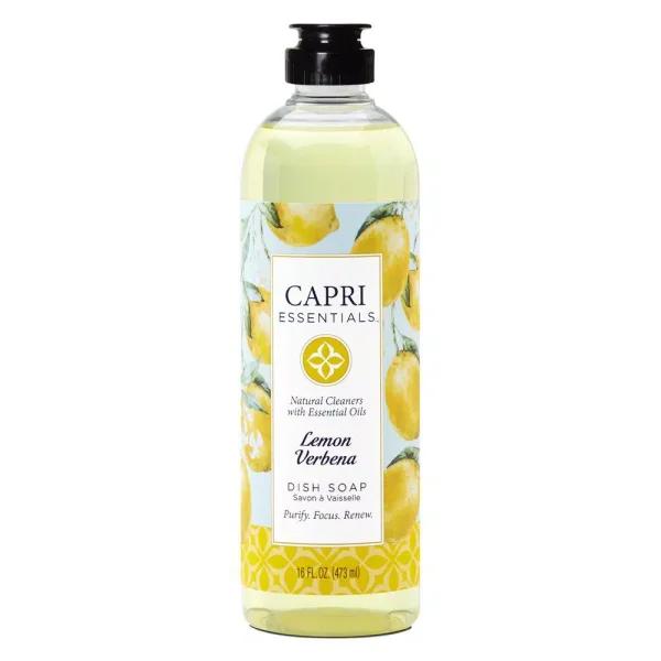 Capri Essentials Lemon Verbena Dish Soap - Plant-Based & Biodegradable