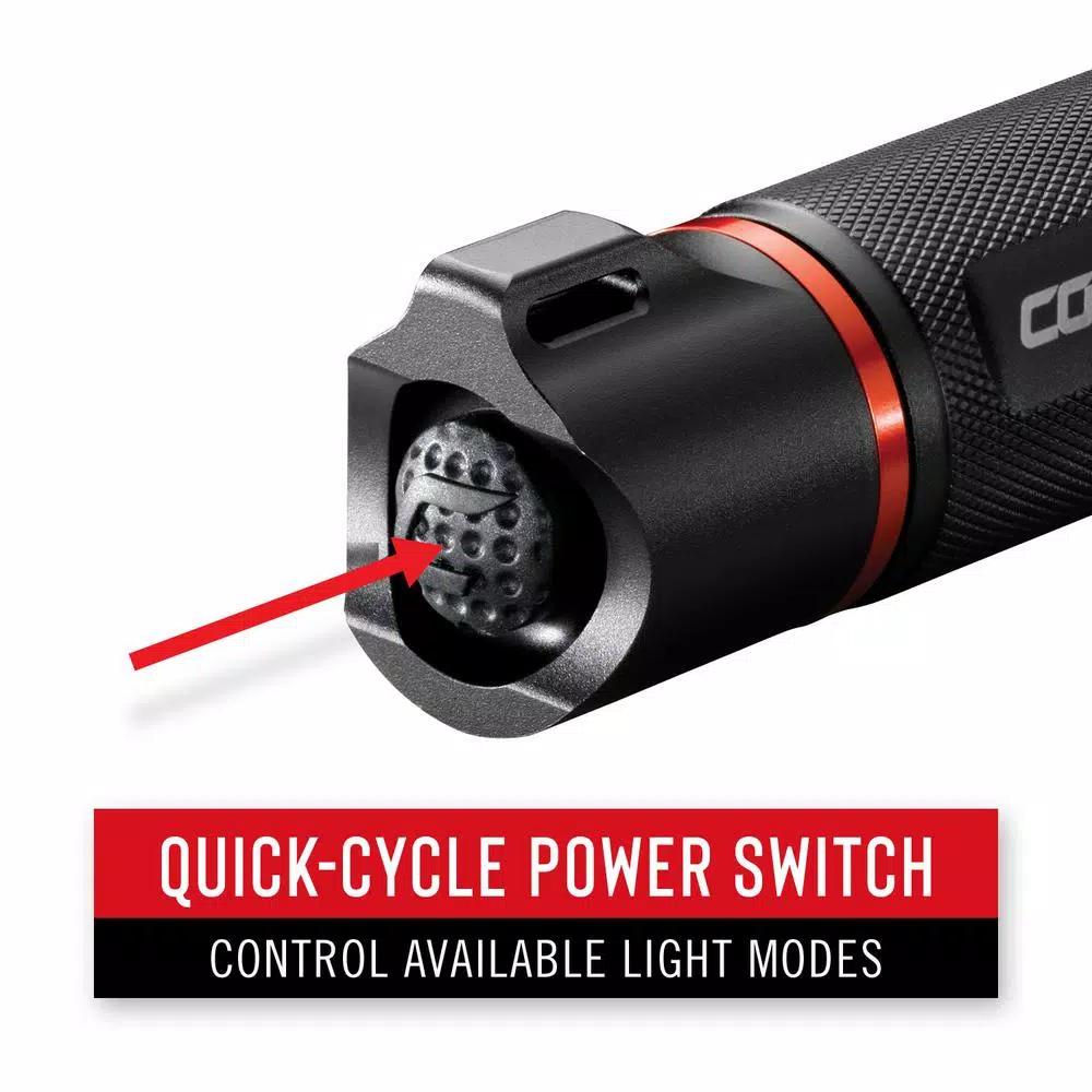 Coast G56 650 Lumen Focusing LED Flashlight, Twist Focus Beam