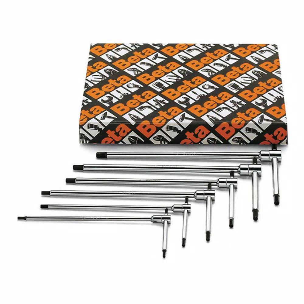 Beta Tools 6-Piece SAE T-Handle Hex Key Wrench Set (5/32 in. to 3/8 in.)