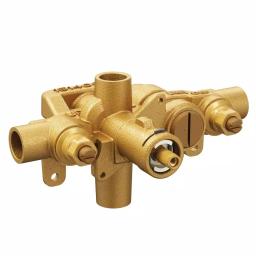 Moen Voss Single-Handle Tub and Shower Faucet with Moentrol Valve, Brushed Nickel thumbnail 2