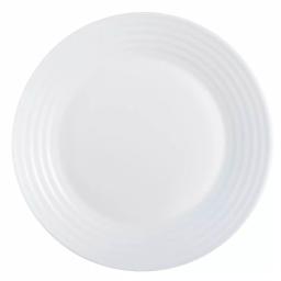 Luminarc Harena White 10.5" Dinner Plate Set, 6-Piece Opal Glass thumbnail 2