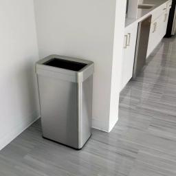 iTouchless 18 Gal. Stainless Steel Slim Open Top Commercial Trash Can with Dual Odor Filters thumbnail 4