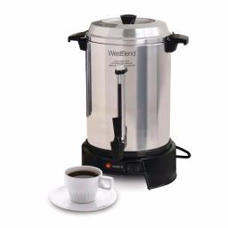 West Bend 55-Cup Commercial Aluminum Coffee Urn with Automatic Temperature Control thumbnail 5
