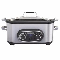 BLACK+DECKER BLACK + DECKER 6.5 Quart Stainless Steel Multicooker and Slow Cooker thumbnail 1