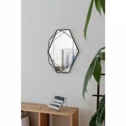 Umbra Prisma Modern Wall Mirror - Black Metal Frame (22.38 x 17 in) thumbnail 4