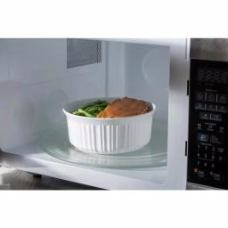 Corningware French White 6-Piece Ceramic Stoneware Bakeware Set with Lids thumbnail 3