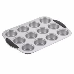 Cuisinart SMB-12MP 12-Cup Steel Muffin Pan with Silicone Easy-Grip Handles thumbnail 1