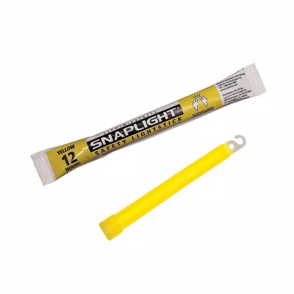 Miller's Creek 6 in. Emergency Yellow Snaplight Light Sticks, 12-Hour Duration (10 Pack)