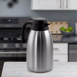MegaChef Mega Chef 67.6 fl. oz. Stainless Steel Insulated Thermal Carafe with Black Lid thumbnail 3