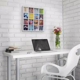 Umbra Gridart White Collage Picture Frame - 16 Photo Capacity, 4x4 inch Modern Wood Wall Decor thumbnail 6