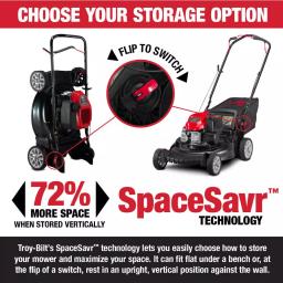 Troy-Bilt TB170 XP 21 in. Gas Push Mower with SpaceSavr Vertical Storage and TriAction Cutting System thumbnail 10