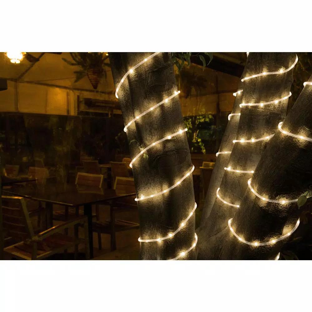 DEERPORT DECOR 16 ft. Soft White Mini LED Rope Light Decoration, Indoor/Outdoor, 2-Pack